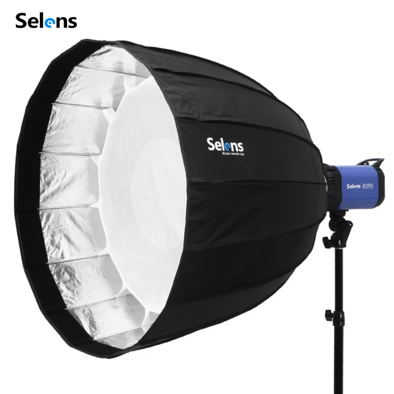 セレンズ-ディープ-パラボリック-ヘキサデカゴン-アンブレラ-ソフトボックス-クイックリリース-折りたたみ式-写真スタジオ用-オプション-ハニカムグリッド