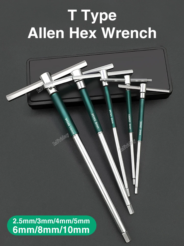 Imagem -05 - T-shaped Extended Torx Screwdriver Allen Hex Wrench Chrome Spanner T-shaped Hand Tool 2.5 mm mm mm mm mm mm 10 mm