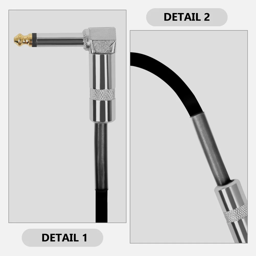 

Guitar Electric Cable Pedal Connector Cables Patch Amplifier Black