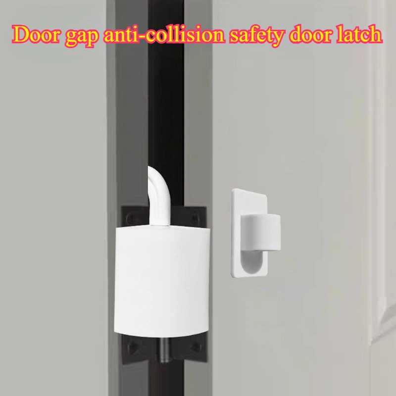 2-6pcs No Drill Kids Anti Pinch Door Hinge Stopper Guard Thick Soft Silent Buffer Baby Door Finger Pinch Safety Protector