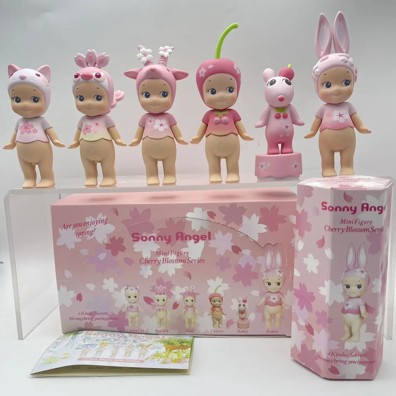 

Sonny Angel Pink Cherry Blossom Series Blind Box Mini Anime Figures Ornaments Dolls Fans Surprise Birthday Gift Toys