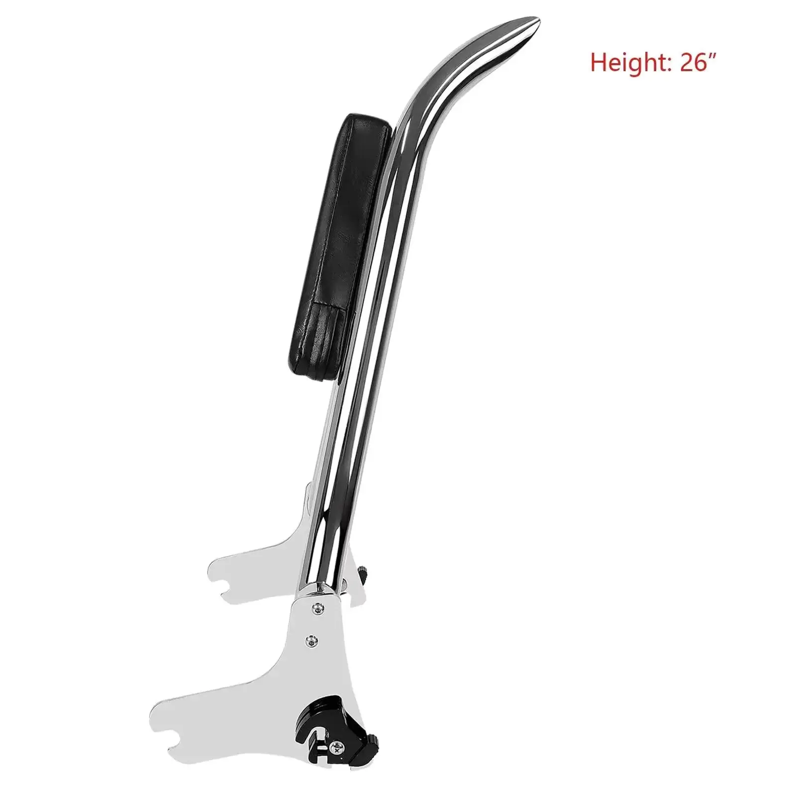For Harley Touring 1997-2008 Road King Electra Glide Street Glide CVO Detachable Motorcycle Backrest Sissy Bar & Luggage Rack