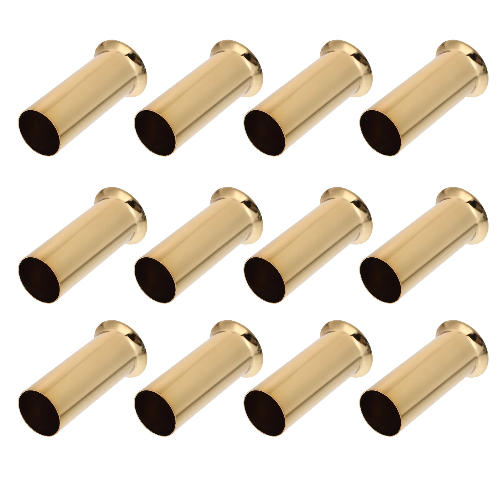

12pcs Chandelier Flange Sleeve Lamp Holder Sleeves Covers Socket Replacement Base Iron Heat Resistant for European