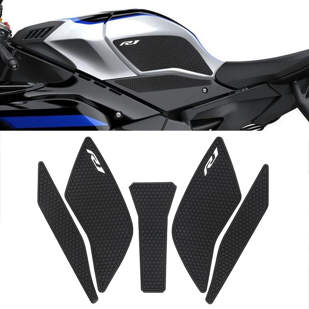 For Yamaha YZF R1 YZF R1M YZF-R1 R1M Motorcycle Fuel Tank Pads Sticker Side Gas Knee Grip Protector Traction Decals