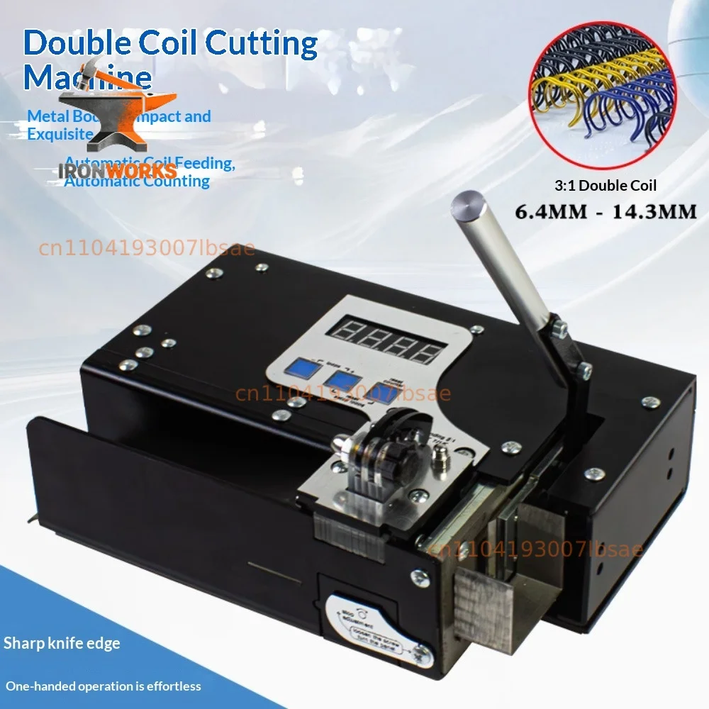 3:1 Electric Double Coil Cutting Machine Iron Coil Cutting Machine Calendar YO Coil Strip Cutting Machine
