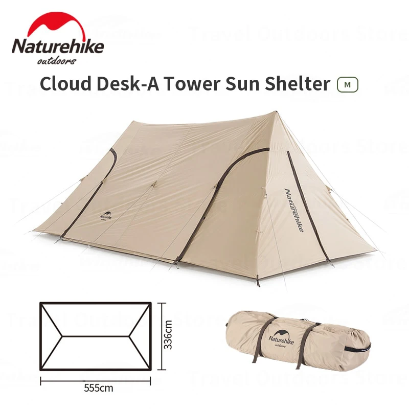 

Naturehike Cloud Desk-A Tower Canopy Tent 3-4 Persons Outdoor Camping Sun Shelter 150D Waterproof Tent With Projection Screen