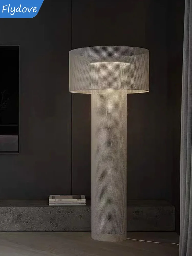 Simple Style Cream Simple Metal Table Lamp Office Bedroom Creative Hotel Living Room Art Atmosphere Floor Lamp