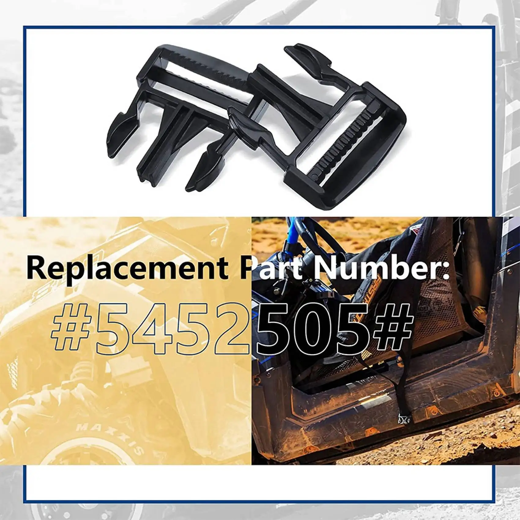 2Pack Door Net Buckle Clip for 2016-2020 Polaris Ranger 570 900 1000 XP Side Safety Door Net Fastener Buckle for 5452505 Vogue