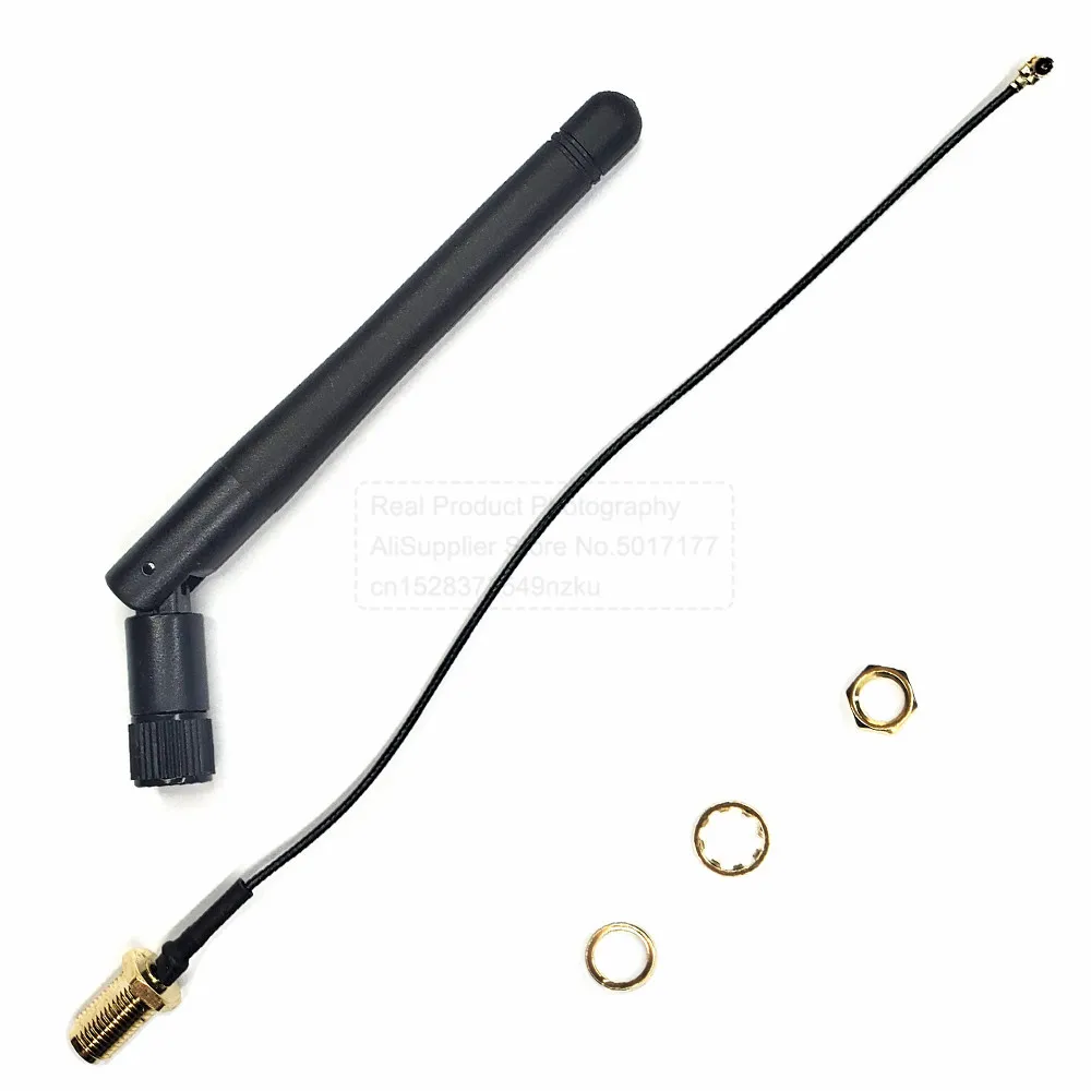 2.4G WIFI 3dbi Antenna to SMA Female Connector 15CM + SMA Male Antenna Kit 2400MHZ-2500MHZ