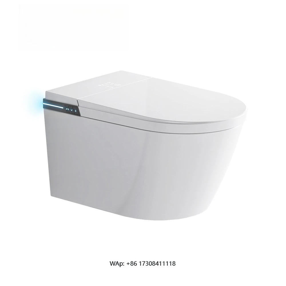 

Luxury Wall-Mounted Smart Toilet with Heated Seat & Remote Control S-Trap/P-Trap Drainage for Modern Bathroom Projects