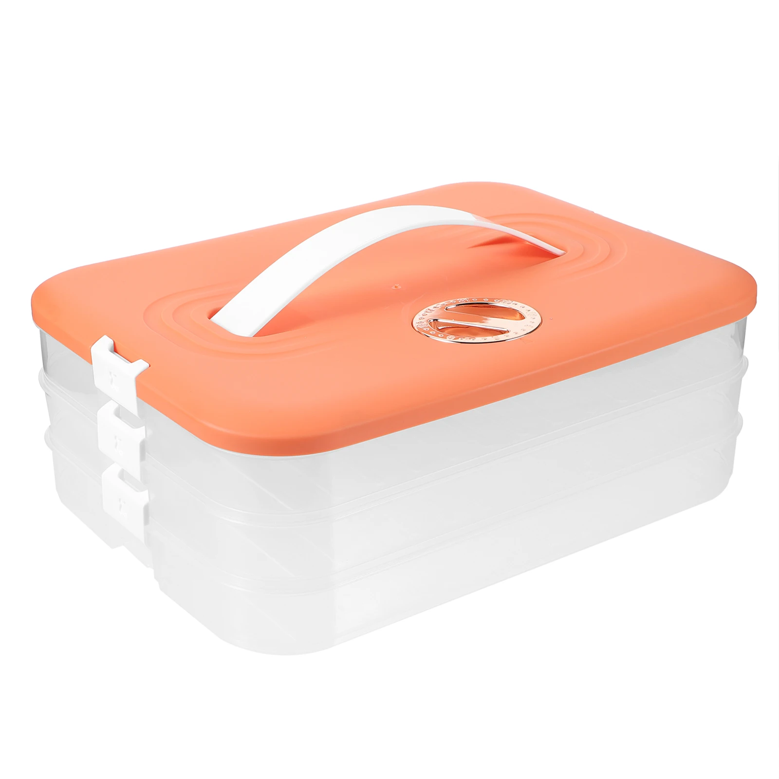 

Dumpling Storage Box Food Container Multi-layer Plastic Fridge Organizer Saver Refrigerator Preservation