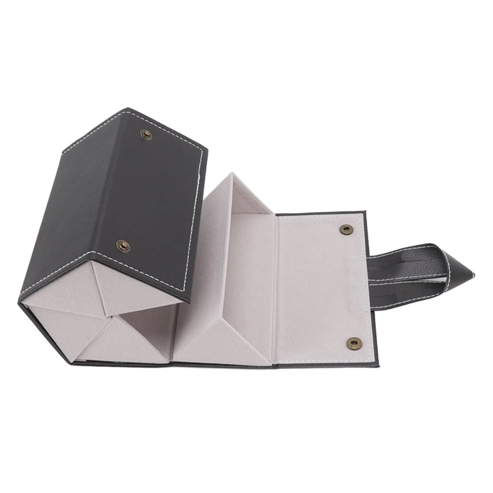 PU Leather Sunglasses Organizer Case Multiple Slots Foldable Design Travel Glasses Case Roll Up Design 5 Slots