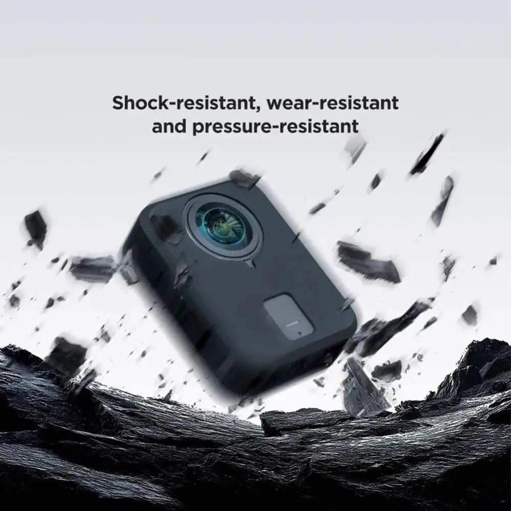 حافظة واقية من السيليكون تغطية كاملة مضادة للصدمات غطاء حماية للجسم مضاد للخدش لهاتف DJI Osmo 360