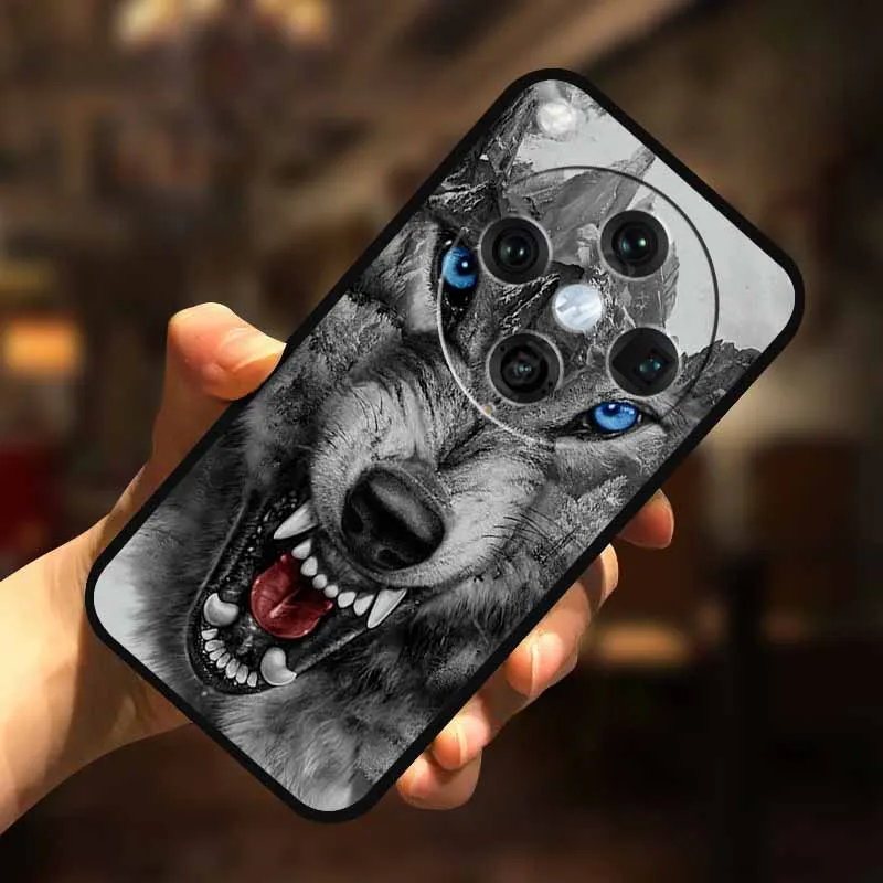 For Oppo Find X8 Pro Case Find X8 5G Wolf Lion Soft TPU Silicone Cover For Oppo Find X8 5G Back Cases Coque Fundas PKC110 PKC130