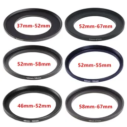 Camera Lens Filter Adapter Ring Step Up / Down Ring Metal 55 mm - 43 46 49 52 58 62 67 72 77 82 mm For UV ND CPL Lens Hood etc.