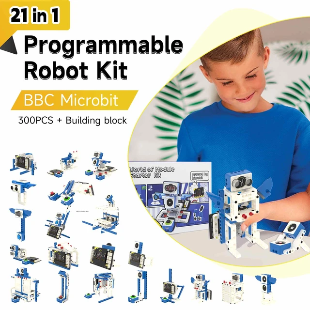 Yahboom 21 in 1 Microbit V2 Robotics Kit DIY Electronic Sensor Kit  Programmable Toy for Kids Support MakeCode Python Programming - AliExpress  26