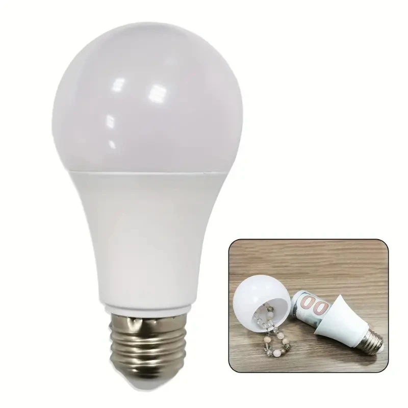 1pc Fake Light Bulbs To Hide Valuables, Transfer Security, Home Storage Containers, Hiding, Hiding Jewelry, Money Or Valuables.