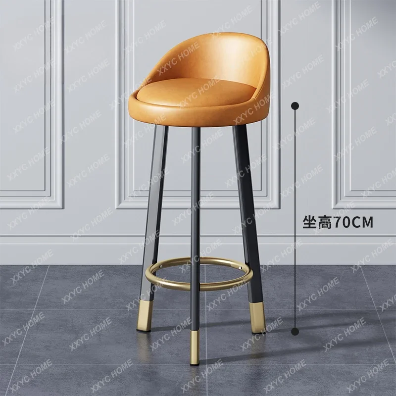 

Bar chair light luxury rotating bar chair cash register backrest lifting chair home modern minimalist high stool bar stool