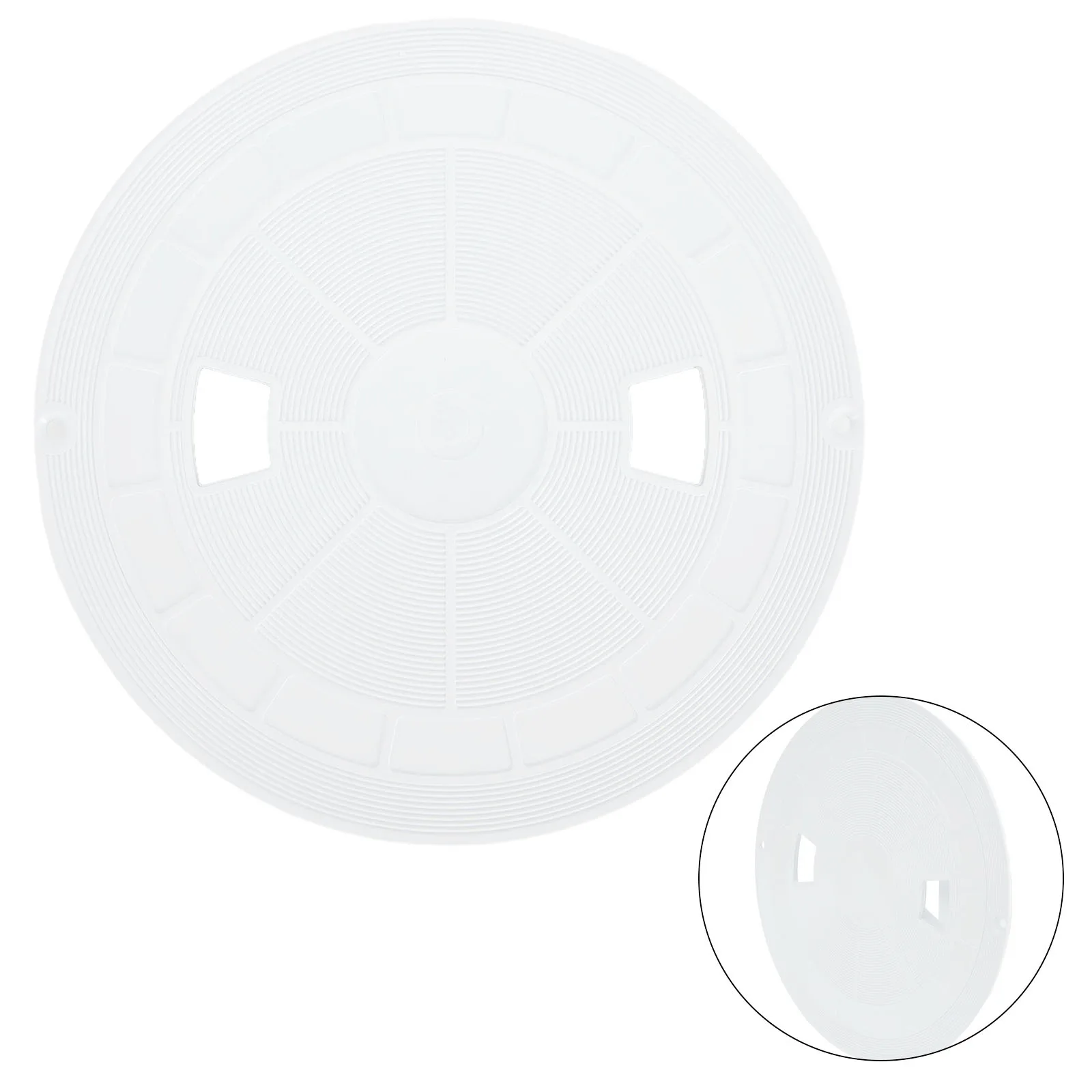 Compact Pool Skimmer Cover for Pentair U3 and For SwimQuip 9 7/8 Diameter Replacement for AquaStar RT101 and Models