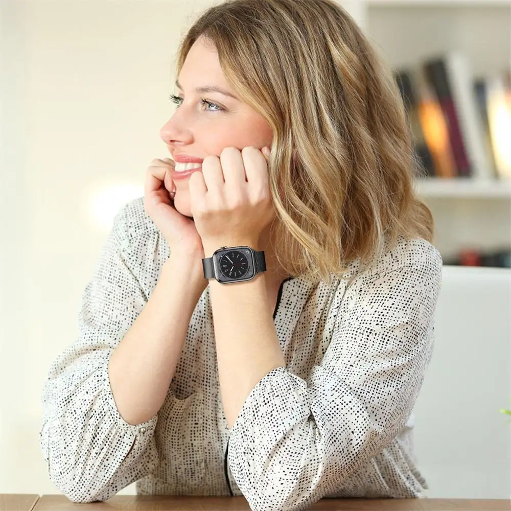 Magnetic Loop for Apple Watch Band, Pulseira Correa, iWatch Ultra Series 8, 3, 6, SE, 7 Strap, 44mm, 40mm, 45mm, 41mm, 49mm, 38 milímetros, 42 milímetros