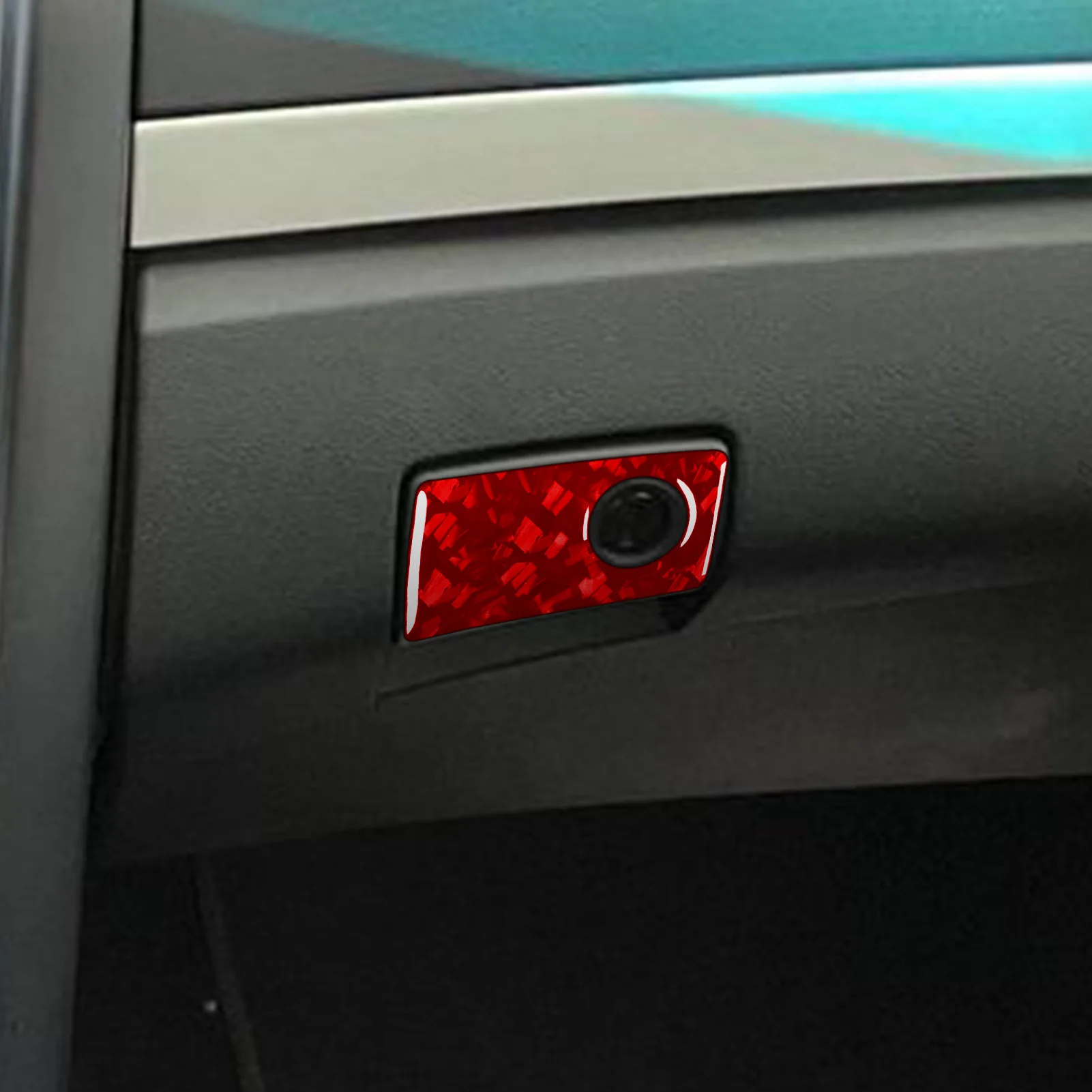 Forged Carbon Fiber Car Passenger Glove Box Handle Decor Accessories Sticker FOR Pontiac G8 2008-2009 Holden Commodore 2006-2012