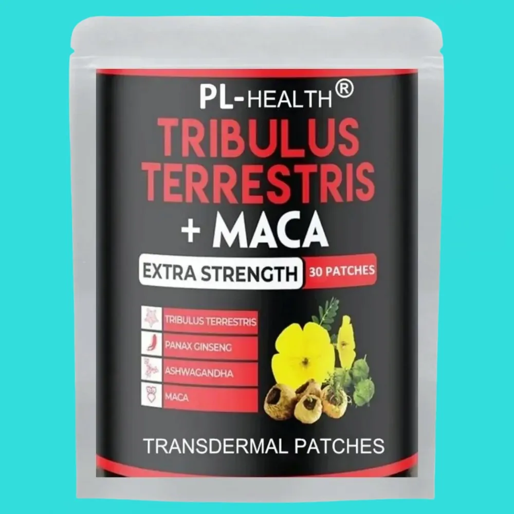 Tribulus Terrestris Transdermal Patches Combined With Ashwagandha, Panax Ginseng Boost Energy, Mood, Stamina 30 Patches