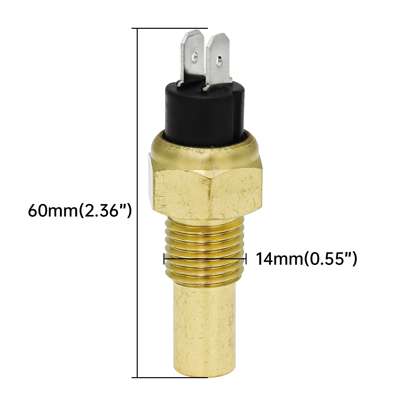 1 Piece Water Temperature Sensor M14X1.5 M16X1.5 1/8NPT Water Temp Sensor with Signal 1600-22ohm