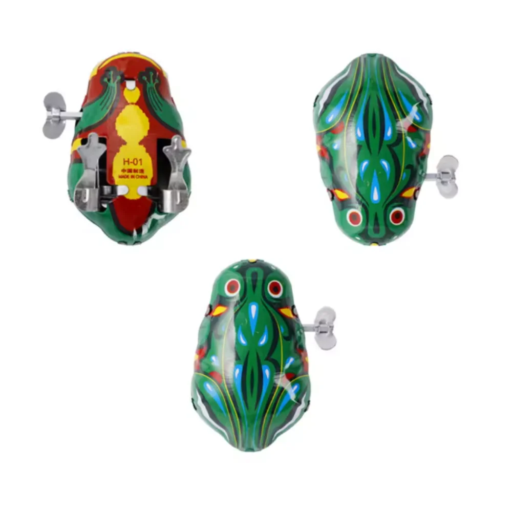 

1/3/5 шт. Классические детские игрушки: железные часы, прыгающие железные лягушки, мыши, цыплята. Призы для соревнований, ностальгия.