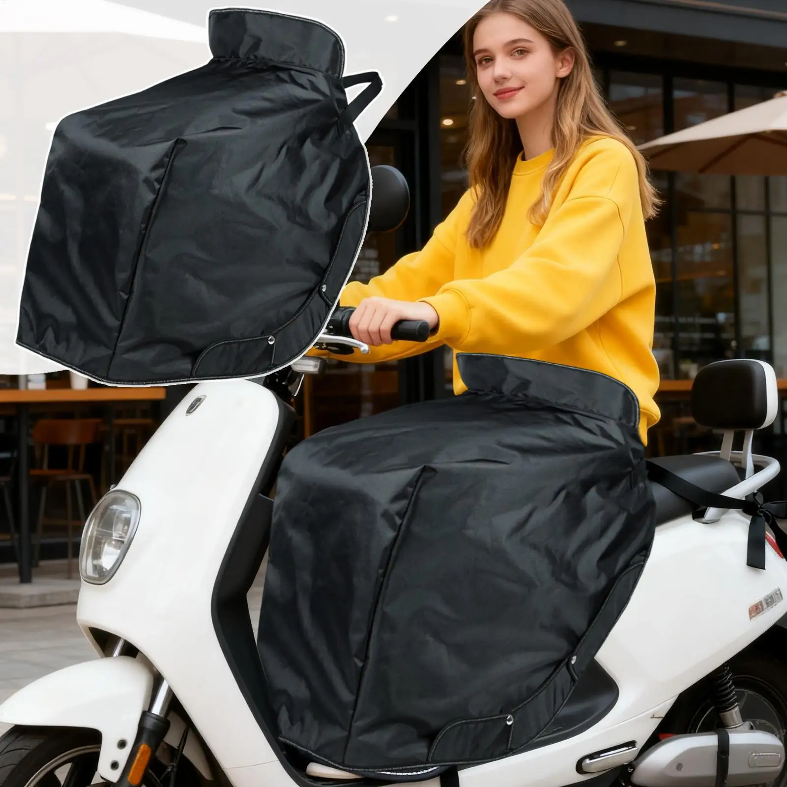 

Scooter Lap Blanket Waterproof Warm Wind Guard Scooter Apron Cover for Women Men Adults Outdoor Rides Motorcycle Cycling