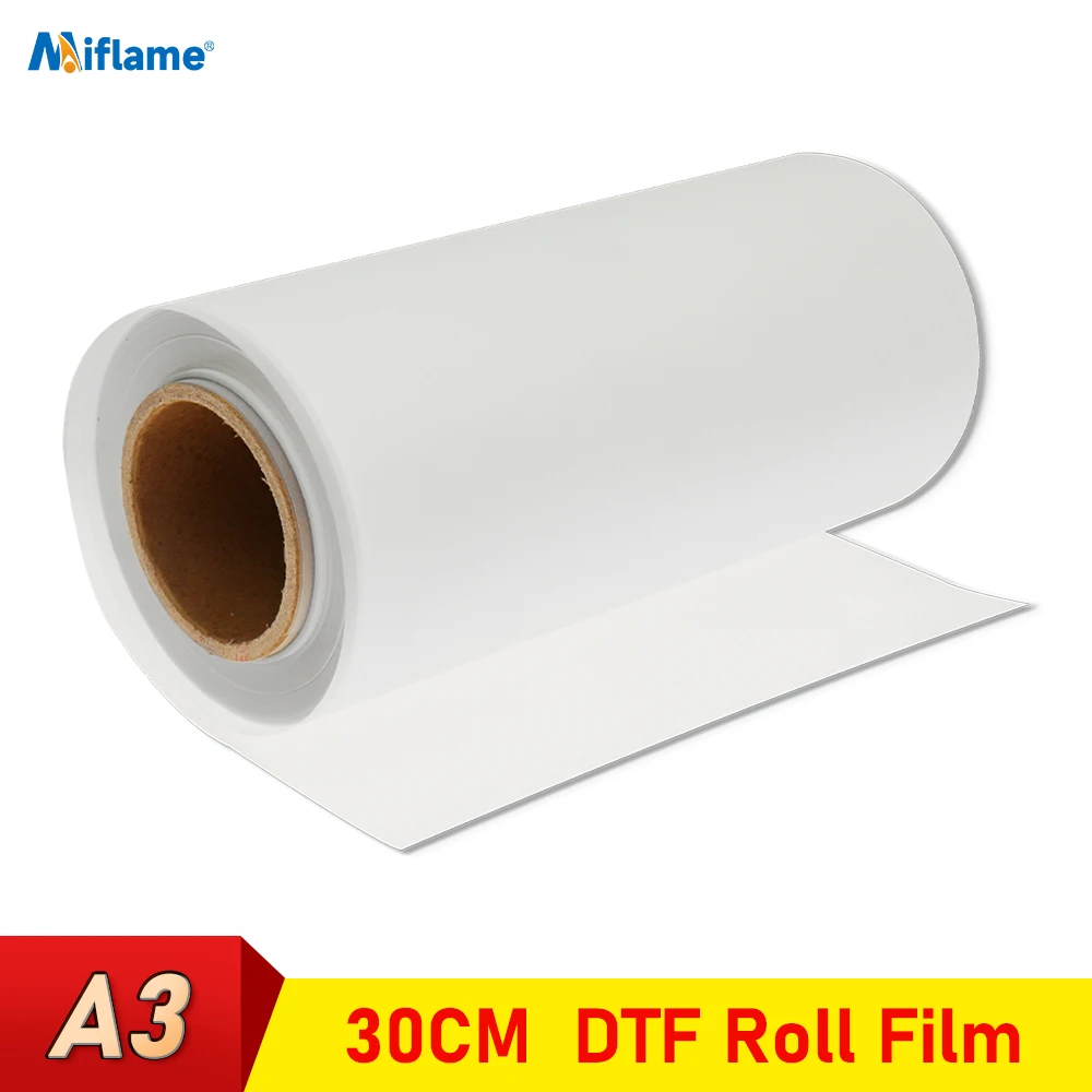 A3 DTF Roll Film 30cm*100m DTF PET Film Direct Transfer Printing Film DTF Printer Heat Transfer PET Film For A3 DTF Printer