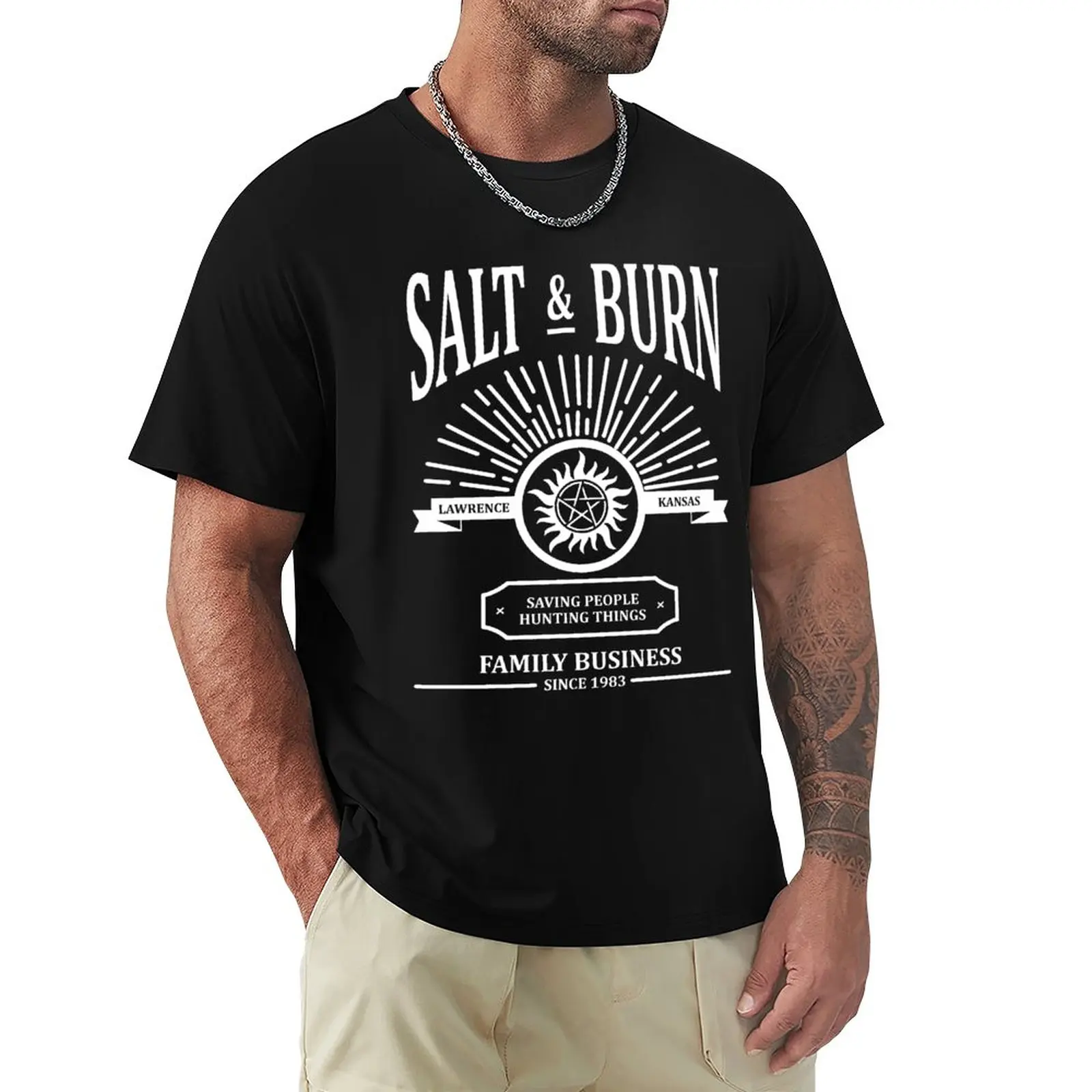 

The Family Business Salt and Burn T-Shirt customizeds Short sleeve tee t shirts for men pack