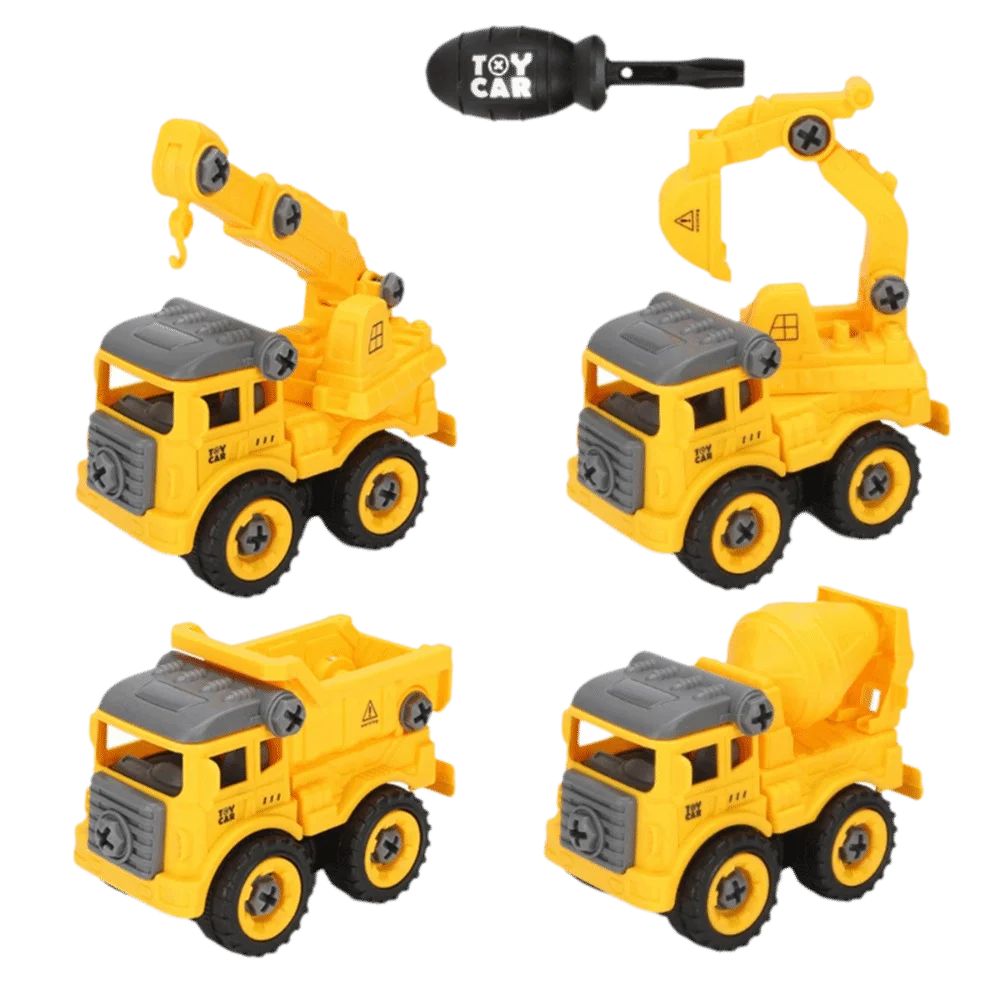 Removable Screw Assembly DIY Disassembly Engineering Car Disassembly Function Children Gits Nut Assembly Puzzle Excavator