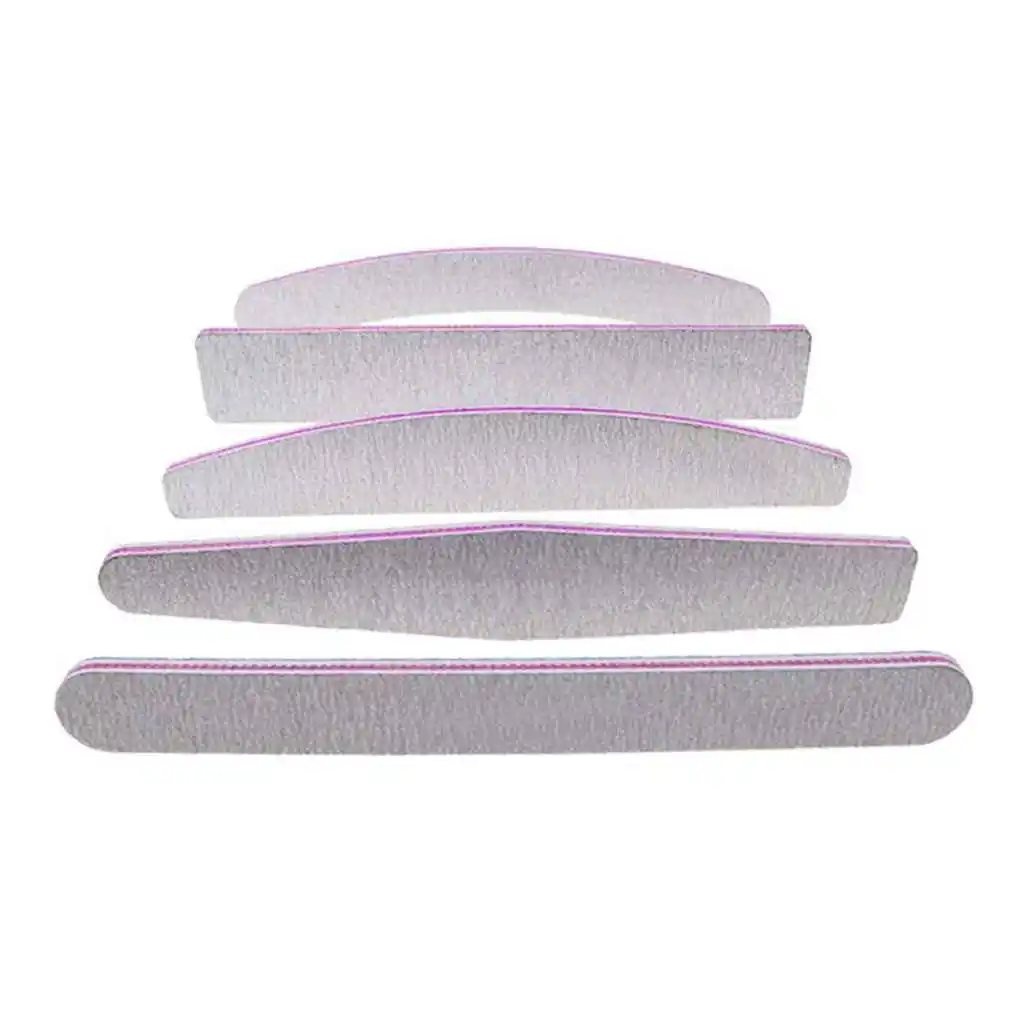 

5 PCS Half Moon Sanding Nail File Suit Polished Nail Files Set Manicure Tools Nail Art Tools