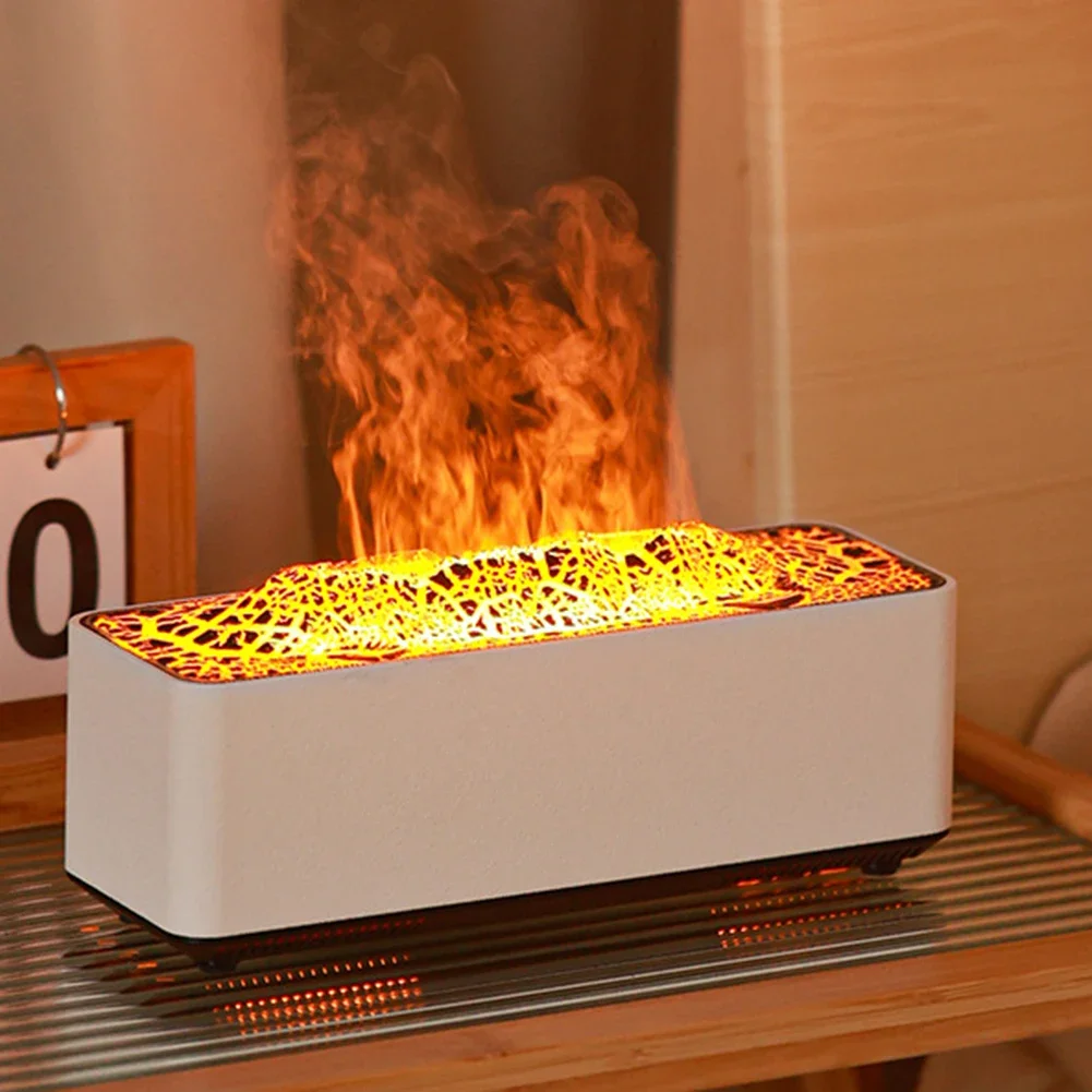

Aromatherapy Machine Humidifier 20-30ml/h Portable Air Humidifier Cool Mist 2 Colours Simulated Flame Aroma Diffuser Humidifier