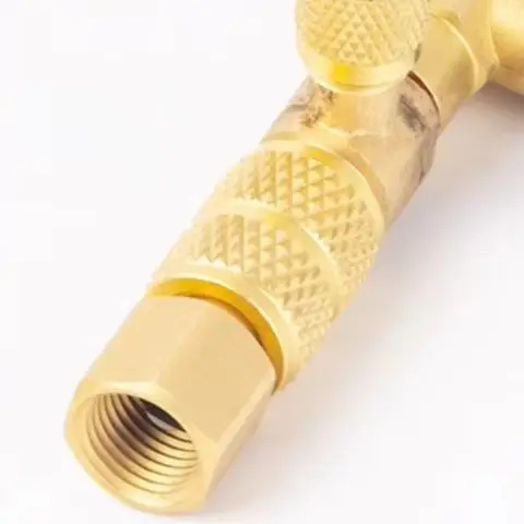 Brass AC Valve Core Removal Tool For R22 R410A Quick Change Wrench 1/4