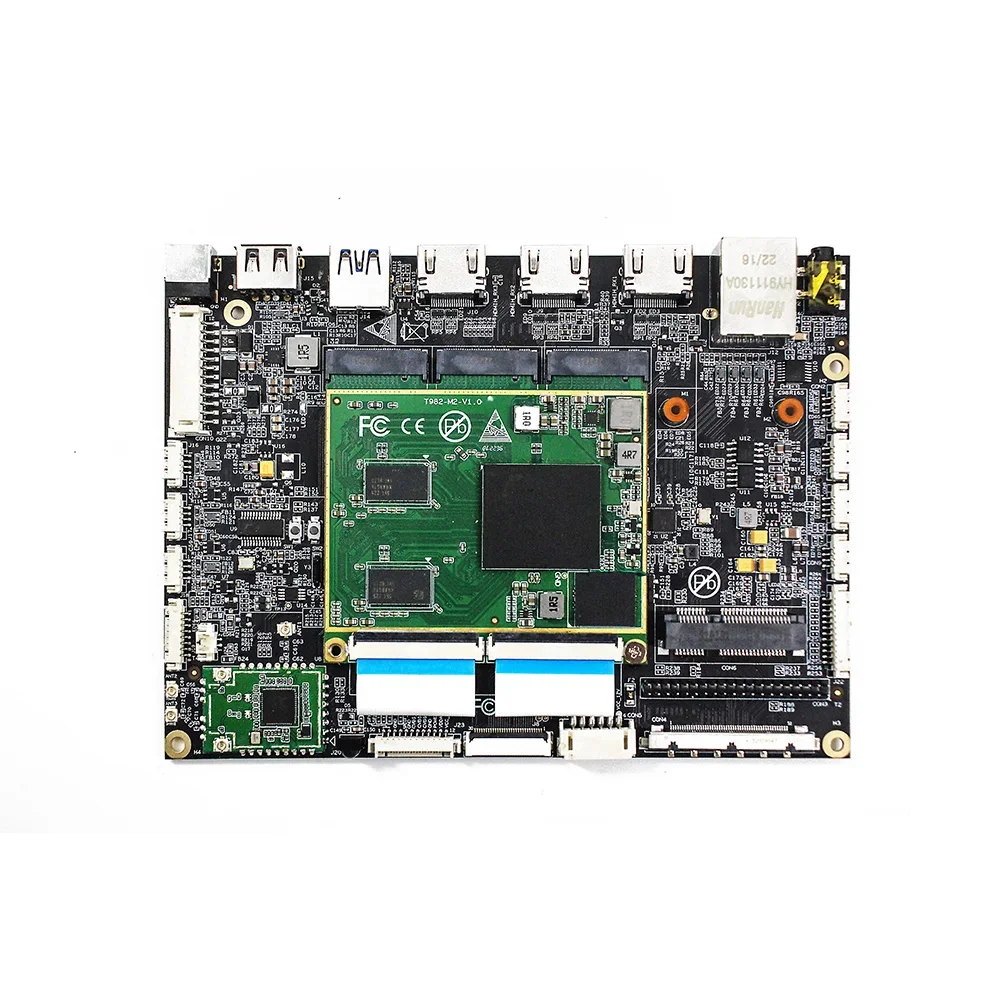 Placa base integrada Amlogic T982, placa con Android 11, 1080P, LVDS, para pantalla táctil inteligente