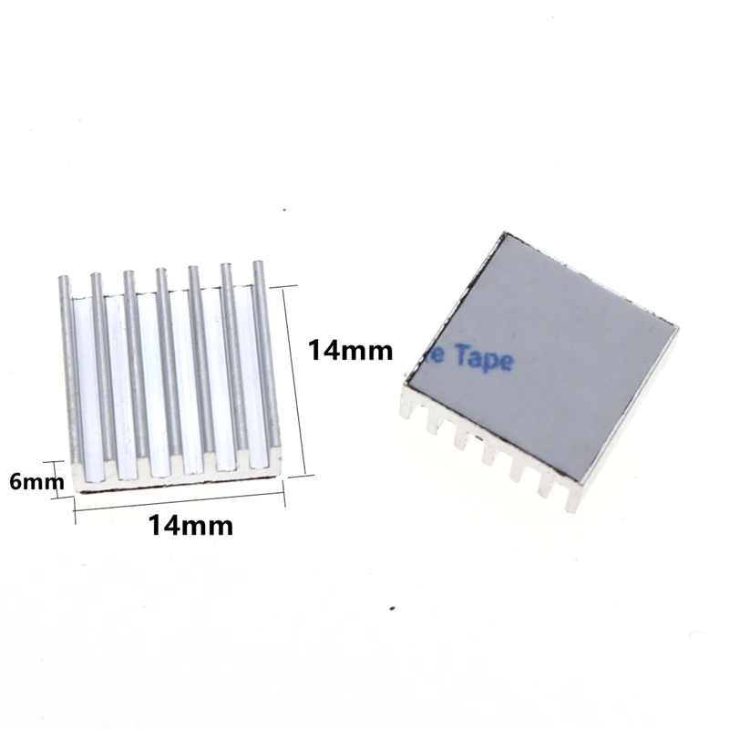 10pcs Aluminum Computer Cooler Radiator Heatsink 14x14x6mm Heat sink for Electronic Chip Heat 14x20x6mm Cooling Pads With Tape image 4