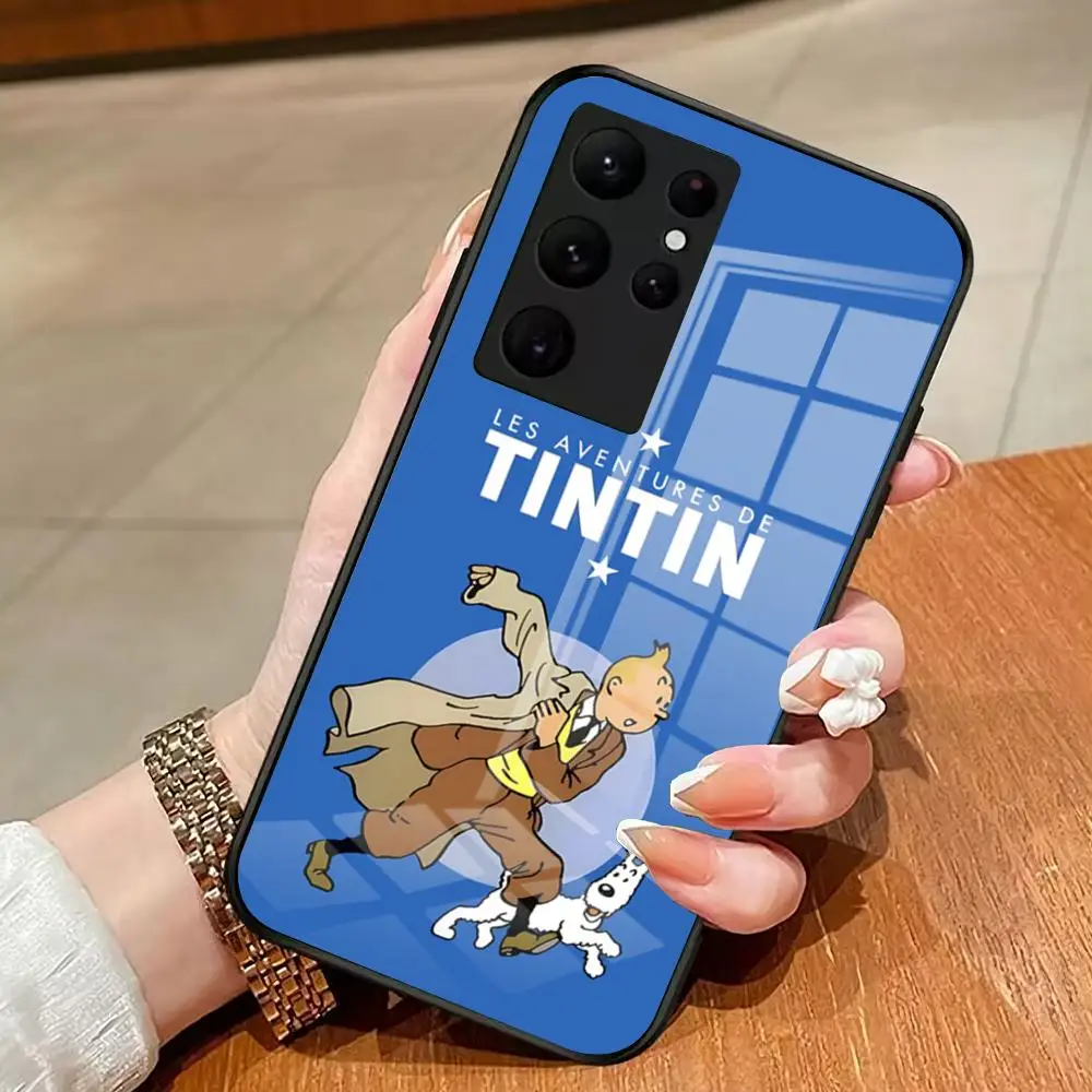 Die A-AdventurES-S Of T-Tin-TinS-S Handyhülle für Samsung S26 S25 Edge S24 S23 S22 Ultra Plus Fe A57 A37 A17 A56 5G Glasabdeckung