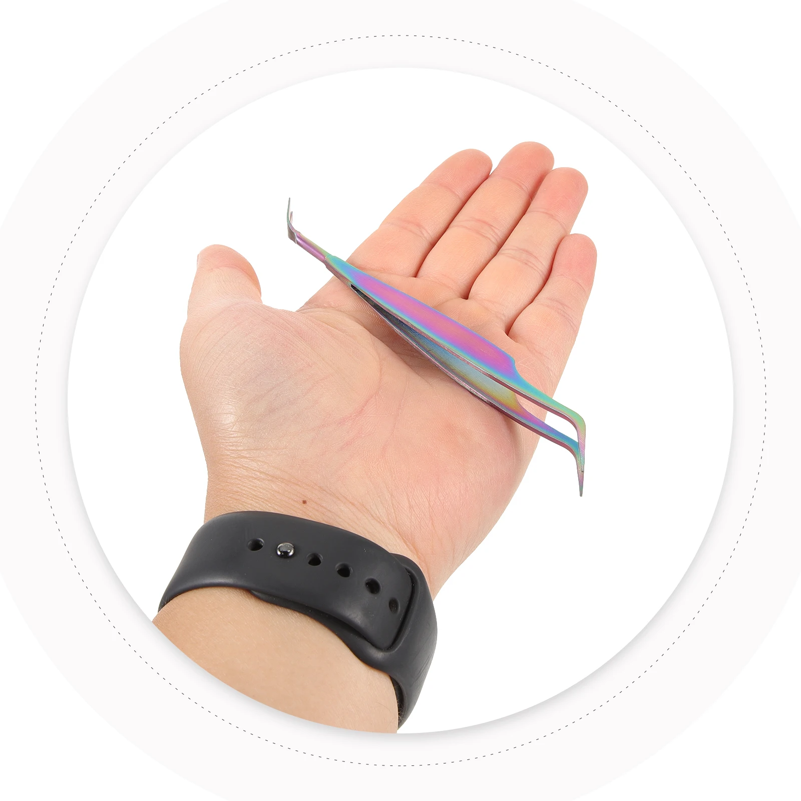 

Durable Stainless Steel Pet Mite Removal Tweezers Portable Ergonomic Anti-Slip for Dog Cat Cleaning Tweezers