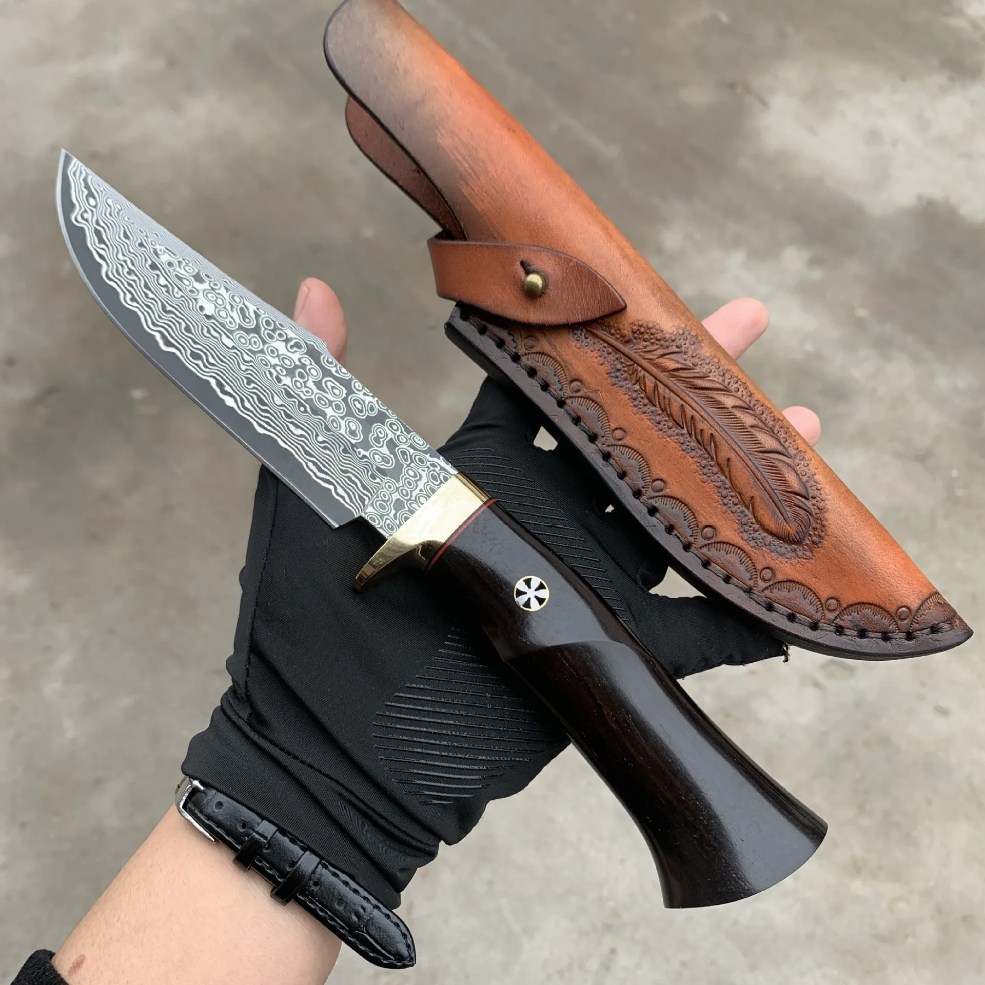 

Wild Self-defense Knife,Portable Mini Pocket Knife Stainless Steel FruitKnife Meat Knife Suitable For Outdoor camping