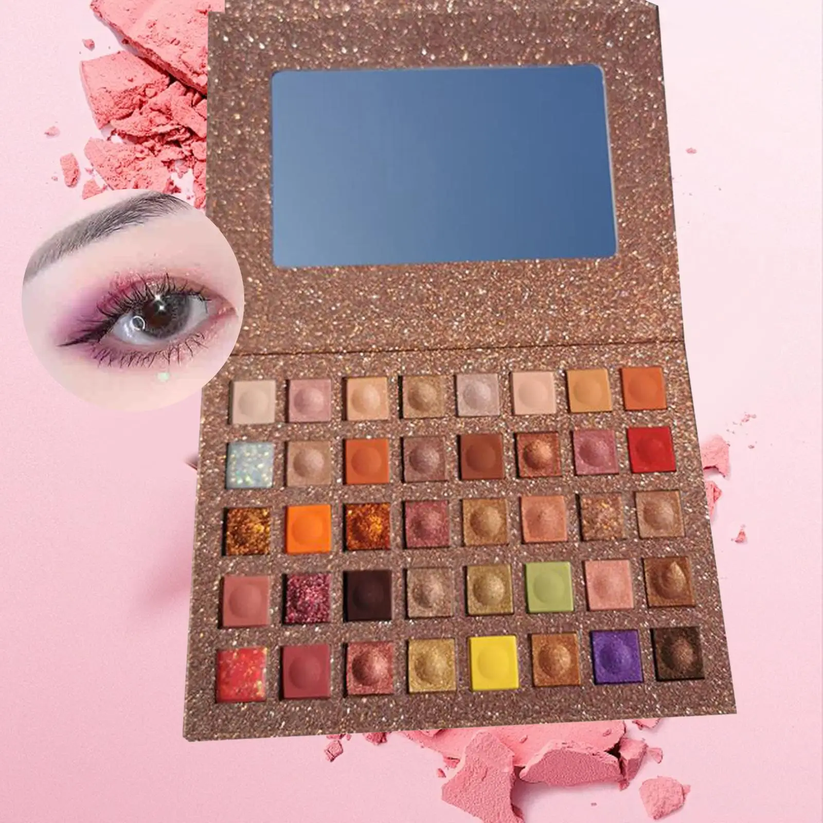 40 Color Eyeshadow Palette Wedding Outdoor Holiday Eye Makeup for Women Girl