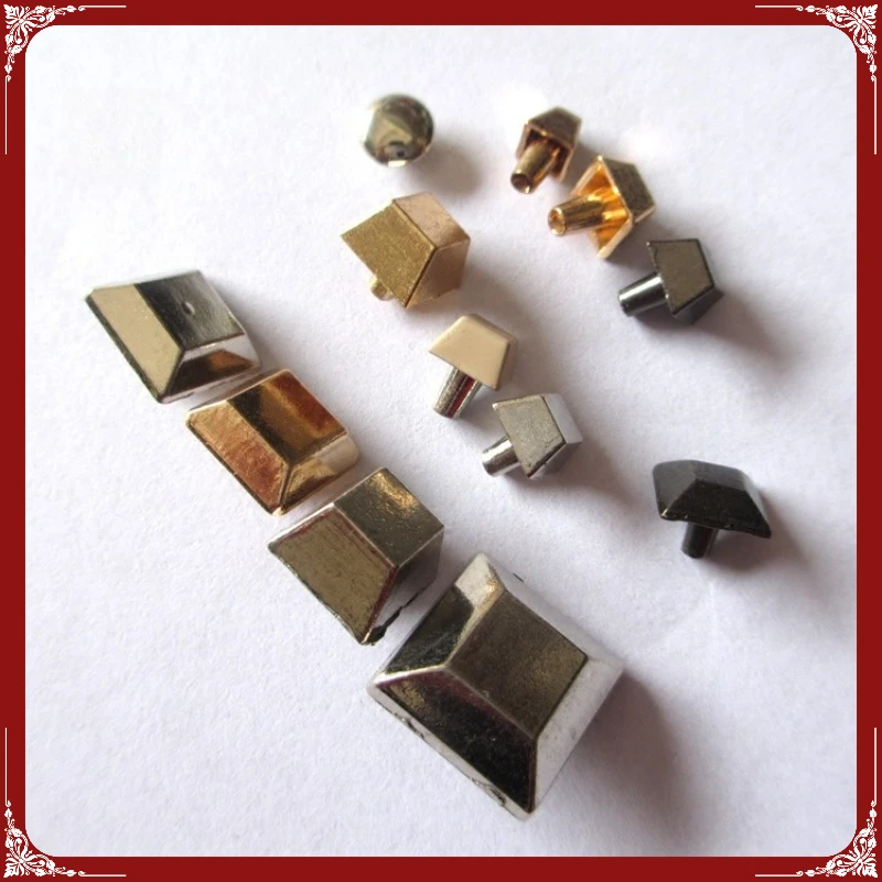 

Rivets Square Studs Punk Rock Leather Craft For Clothes/Shoes/Bags DIY Accessories Trapezoidal Rivets