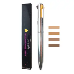 4 In 1 Makeup Pen Waterproof Eyebrow Pencil Long Lasting Versatile Eye Beauty Makeup Tool For Brow Draw Lips And Eyeliner