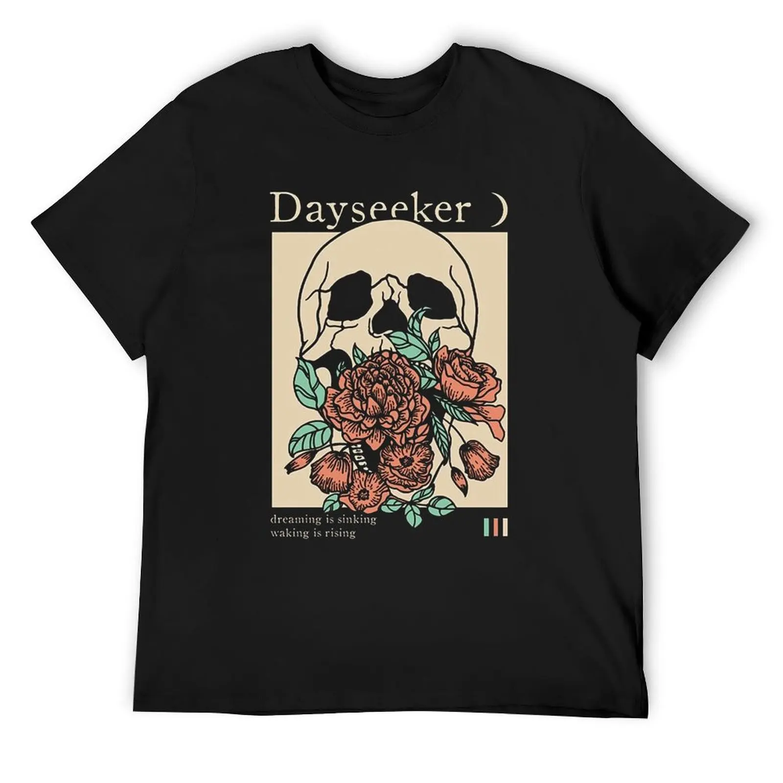 

Dayseeker Dreaming Is Sinking Waking Is Rising T-Shirt blacks anime cotton t shirt men