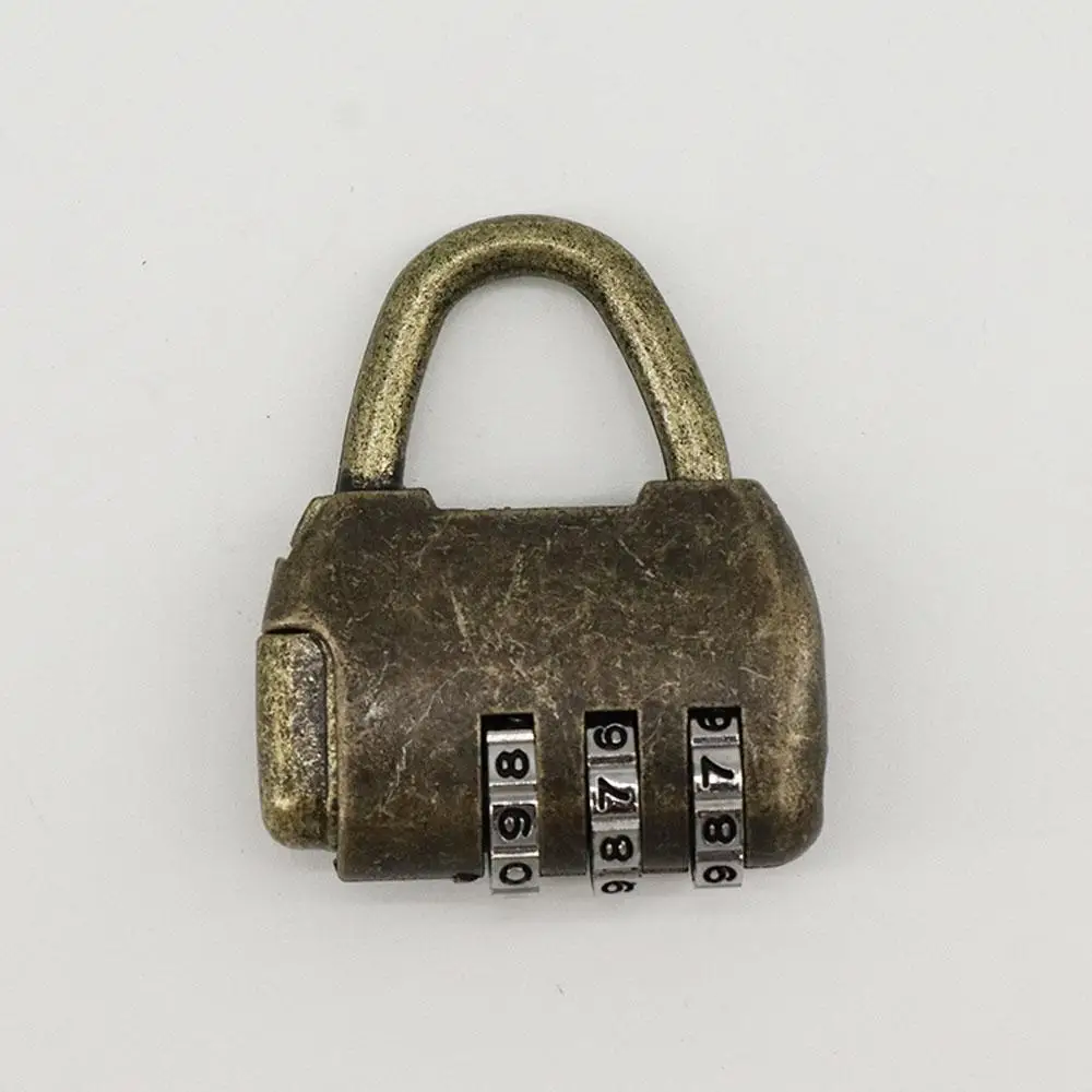 Style Metal Mini Cabinet For Suitcase Luggage Resettable Combination Case Digit Number Padlock Password Lock Keyless Code Lock