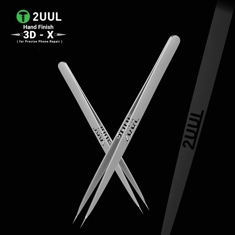 2UUL TW01 TW02 3D Hand Finish Tweezer for Mobile Phone Maintenance Anti-static High Precise Flying Wire Soldering Repair Clip