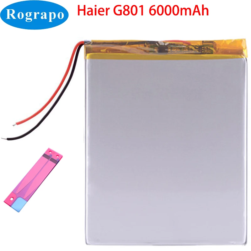 ใหม่3.7V 6000MAh แท็บเล็ต PC แบตเตอรี่สำหรับ Haier G801