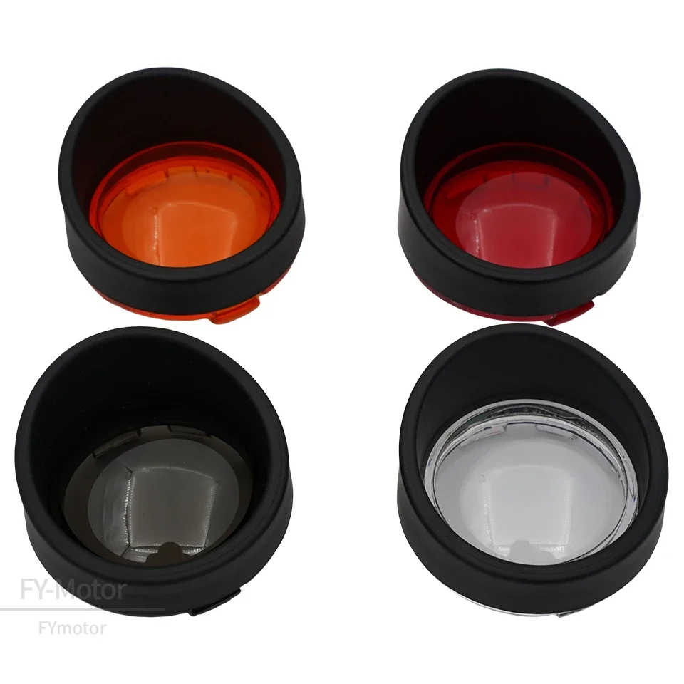 Motorcycle ABS Turn Signal Light Blinker Bezels Indicator Lens Trim Lens Cover For Harley Touring Sportster Softail Dyna V-Rod