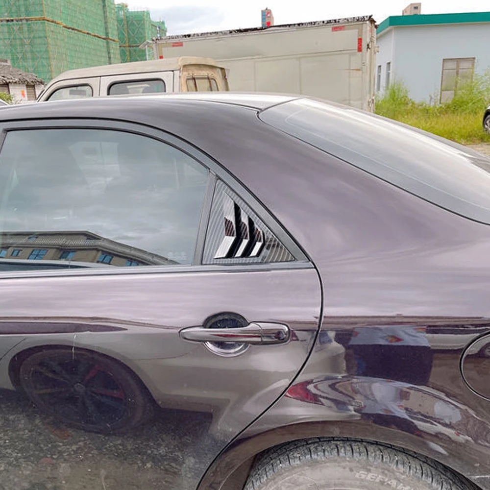 لمازدا 6 سيدان 2002 2003 2004 2005 2006 2007 2008 نافذة السيارة الخلفية الجانب تنفيس مصراع كوة غطاء اكسسوارات الكربون #5