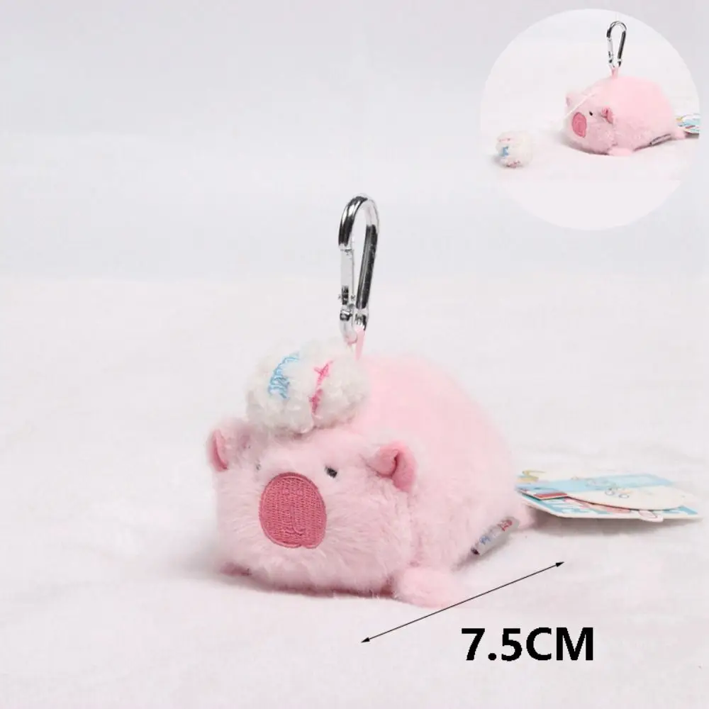 1pc Multicolor Plush Capybara Keychain Stuffed Animals Cartoon Capybara Simulation Capybara Pendant Accessories Kids Toy